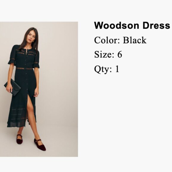 Reformation Woodson Dress - Picture 1 of 3